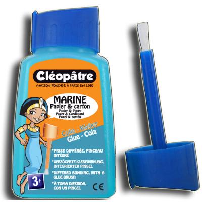 CLEOPATRE Colle bleue avec pinceau C&eacute;op&acirc;tre - 80 g - Cl&eacute;op&acirc;tre - couleur variant