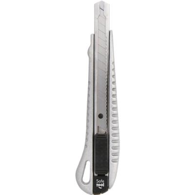  Cutter - M&eacute;tal - Lame de 9mm - Ergonomique - Autobloquant - Loisirs cr&eacute;atifs - Bureau 