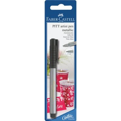 FABER CASTELL Feutre - Argent - Faber-Castell - Pitt Artist Pen Metallic - 1,5mm - Dessin - Beaux-arts 