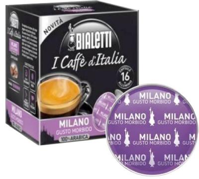 BIALETTI  96080090 Capsules &agrave; Caf&eacute;/M Milano, en aluminium, lot de 16