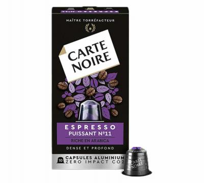 CARTE NOIRE Caf&eacute; capsules Compatibles Nespresso Espresso Puissant n&deg;11