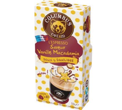 COLUMBUS Caf&eacute;s meo  vanille macadamia x10caps 53g