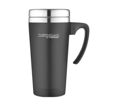  Mug isotherme ThermoCaf&eacute; by Thermos soft touch noir - 42cl - 42.0000