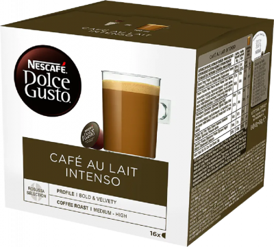 NESCAFE Nescaf&eacute; Caf&eacute; au Lait Intenso - 16 capsules pour Nescaf&eacute; Dolce Gusto