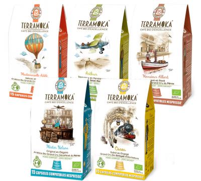 TERRA MOKA Capsules compatibles Nespresso - Oscar - x15