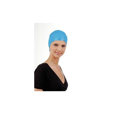 SIBEL Bonnet m&egrave;ches en caoutchouc bleu 
