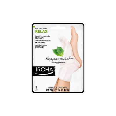 IROHA NATURE  - RELAXANTES Chaussettes Masque - Menthe 1 pack 2 units