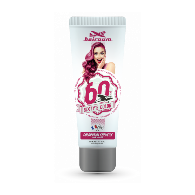 HAIRGUM Cr&egrave;me colorante Sixty's Color - Aubergine  60ML