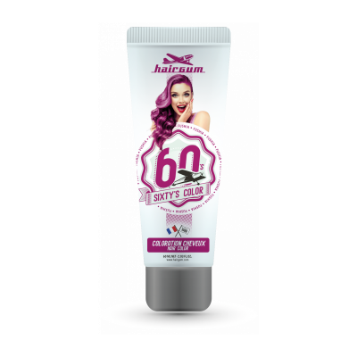 HAIRGUM Coloration semi-permanente, fushia, 60ml, ,
