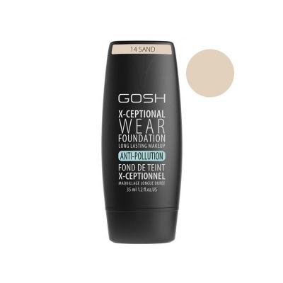 GOSH COPENHAGEN Gosh X-Ceptional Wear Foundation Long Lasting Makeup 14 Sand 35ml