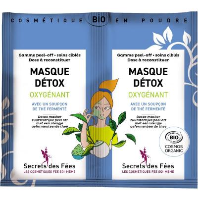 NAT ALI Secrets Des Fes Masque Dtox Oxygnant Gamme Peel-Off Lot De 2 Soins