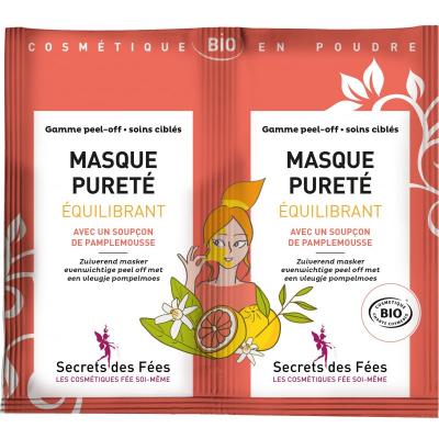 SECRETS DES FEES Secrets Des Fes Masque Puret quilibrant Gamme Peel-Off Lot De 2 Soins