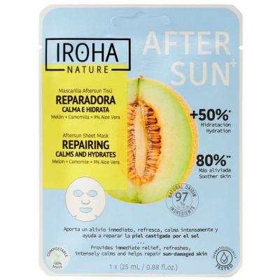 IROHA NATURE  Masque Visage Apr&egrave;s-soleil R&eacute;parateur 
