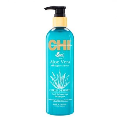 CHI  Shampoing Aloe Vera pour cheveux boucl&eacute;s 340 ml T.U