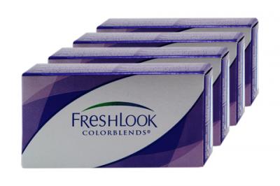  Lentille de couleur Freshlook Colorblends Gris &eacute;tincelant - 2 lentilles 