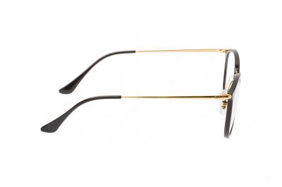 RAY BAN Ray - Ban Femme RX7140 2000 Montures optiques Inject&eacute; Noir Transparent Pantos Normale