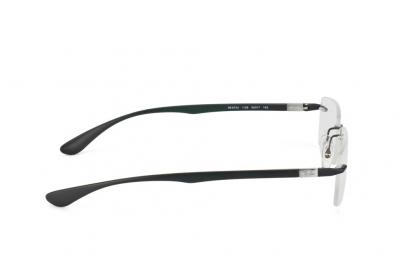 RAY BAN Ray - Ban Unisex Ray - Ban RX8724 1128 Montures optiques Titane Gris Transparent Carr&eacute; Normale