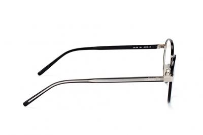 SAINT LAURENT  Unisex SL 125 001 Montures optiques M&eacute;tal Noir Ronde