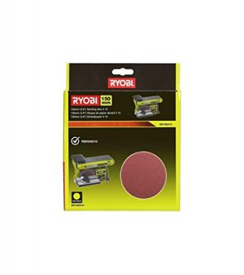 RYOBI  10 disques abrasif 150mm auto-agrippants