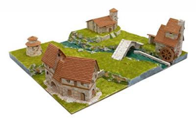 AEDES  - Maquette en c&eacute;ramique : Diorama : Ensemble rural
