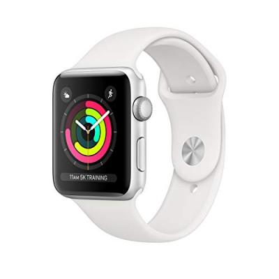 Apple Watch Series 3 Alu argent / Bracelet Sport Blanc - 42 mm