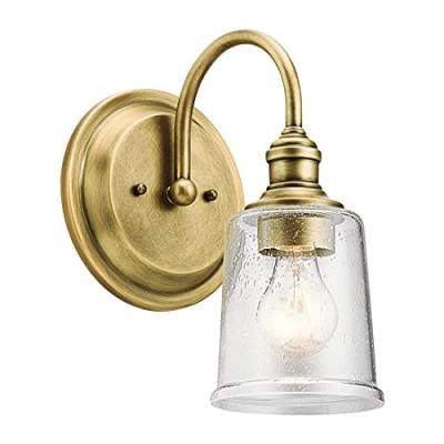 QUOIZEL Applique Byron, bronze et verre, petite
