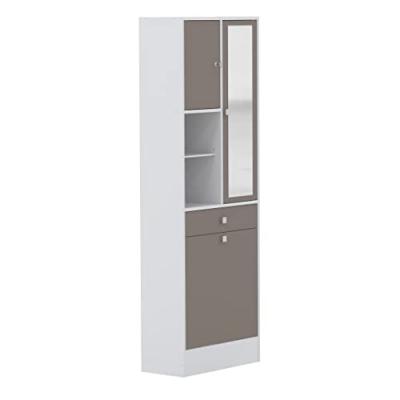 Armoire bac &agrave; linge PLIZZ - taupe