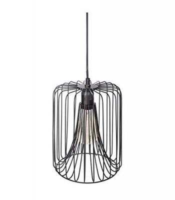 ATMOSPHERA Lampe suspension m&eacute;tal ""plafond"" 25cm noir