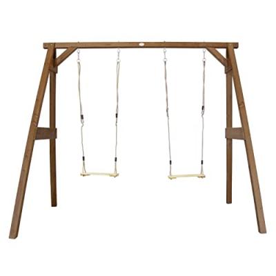 AXI Balan&ccedil;oire en bois 2 agr&egrave;s Double Swing