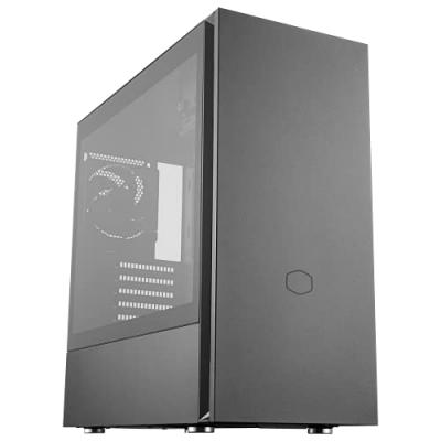 COOLER MASTER  Silencio S600 - Verre tremp&eacute; sans soudure - tour - ATX - panneau lat&eacute;ral fen&ecirc;tr&eacute; (verre tremp&eacute;) - pas d'alimentation (ATX / PS/2) - noir -