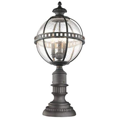 KICHLER Borne Halleron, bronze et verre, 3 ampoules