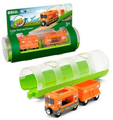 Brio World 33891 Train cargo et tunnel