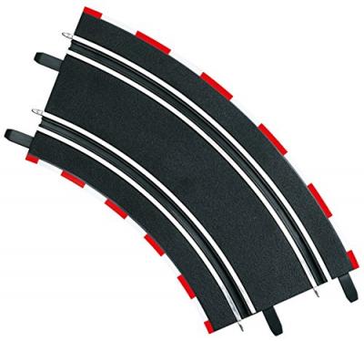 CARRERA  sections de chemin Go 2/45 noir 4 pi&egrave;ces