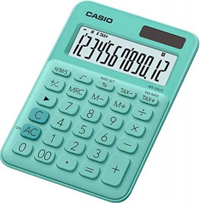 CASIO Calculatrice de bureau  - 12 chiffres - verte