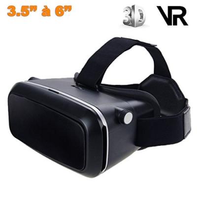 YONIS Casque r&eacute;alit&eacute; virtuelle universel hd de 3.5 &agrave; 6 pouces vr 3d