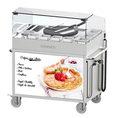 CASSELIN CHARIOT &Agrave; CR&Ecirc;PI&Egrave;RE 40 ENCASTR&Eacute;E Gris - 