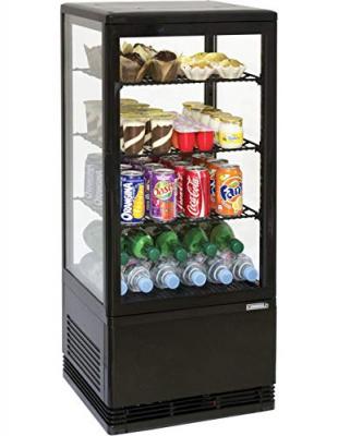 CASSELIN Mini vitrine r&eacute;frig&eacute;r&eacute;e positive 78 L Noire