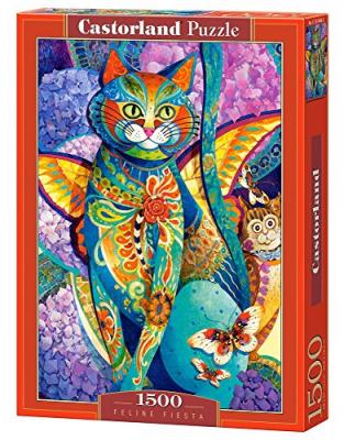CASTORLAND Puzzle 1500 pi&egrave;ces : feline fiesta