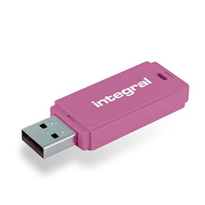 INTEGRAL Cle USB 2.0  Neon 128Go Rose
