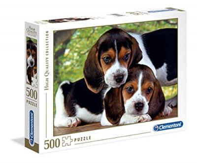 CLEMENTONI PUZZLE 500 pieces - Chiots - 49 X 36 cm