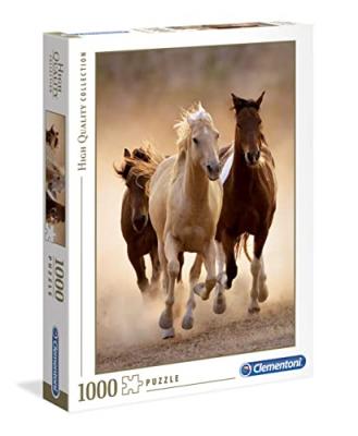 CLEMENTONI PUZZLE 1000 pi&egrave;ces - Chevaux sauvages