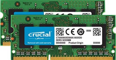 CRUCIAL  CT2KIT102464BF160B M&eacute;moire PC 16Go (2x8Go) DDR3 1600MHz CL11 Vert