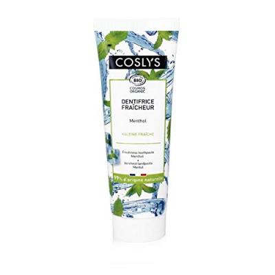 COSLYS  Dentifrice Fra&icirc;cheur Menthol Bio 100g