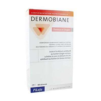 PILEJE  Dermobiane cheveux et ongles bo&icirc;te 40 g&eacute;lules