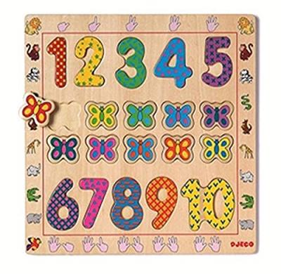 DJECO Puzzles &eacute;ducatif bois +2y 1-10 
