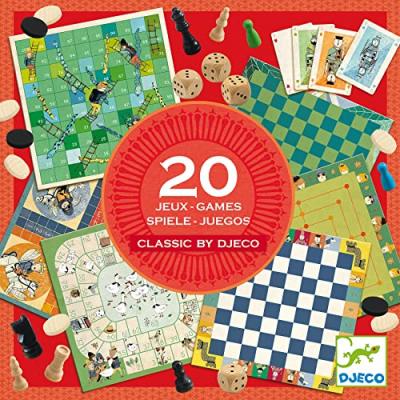 DJECO Coffret de 20 jeux classiques 