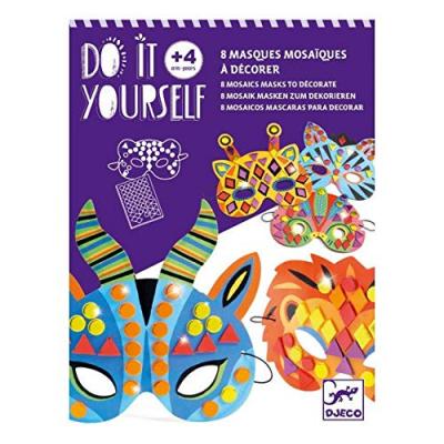 DJECO Kit cr&eacute;atif  Masques mosa&iuml;ques Animaux de jungle
