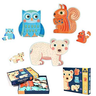 DJECO 3 Puzzles Evolutifs - Dans la For&ecirc;t