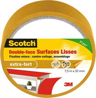 SCOTCH  double-face - 20 m x 50 mm - surface lisse