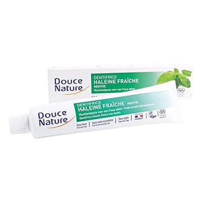 DOUCE NATURE Dentifrice haleine fra&icirc;che a la menthe Bio - 75 ml